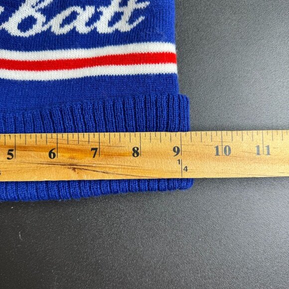 Labatt Beer Retro-Style Beanie Toque, Red Poof, Retro Hat - Picture 5 of 5
